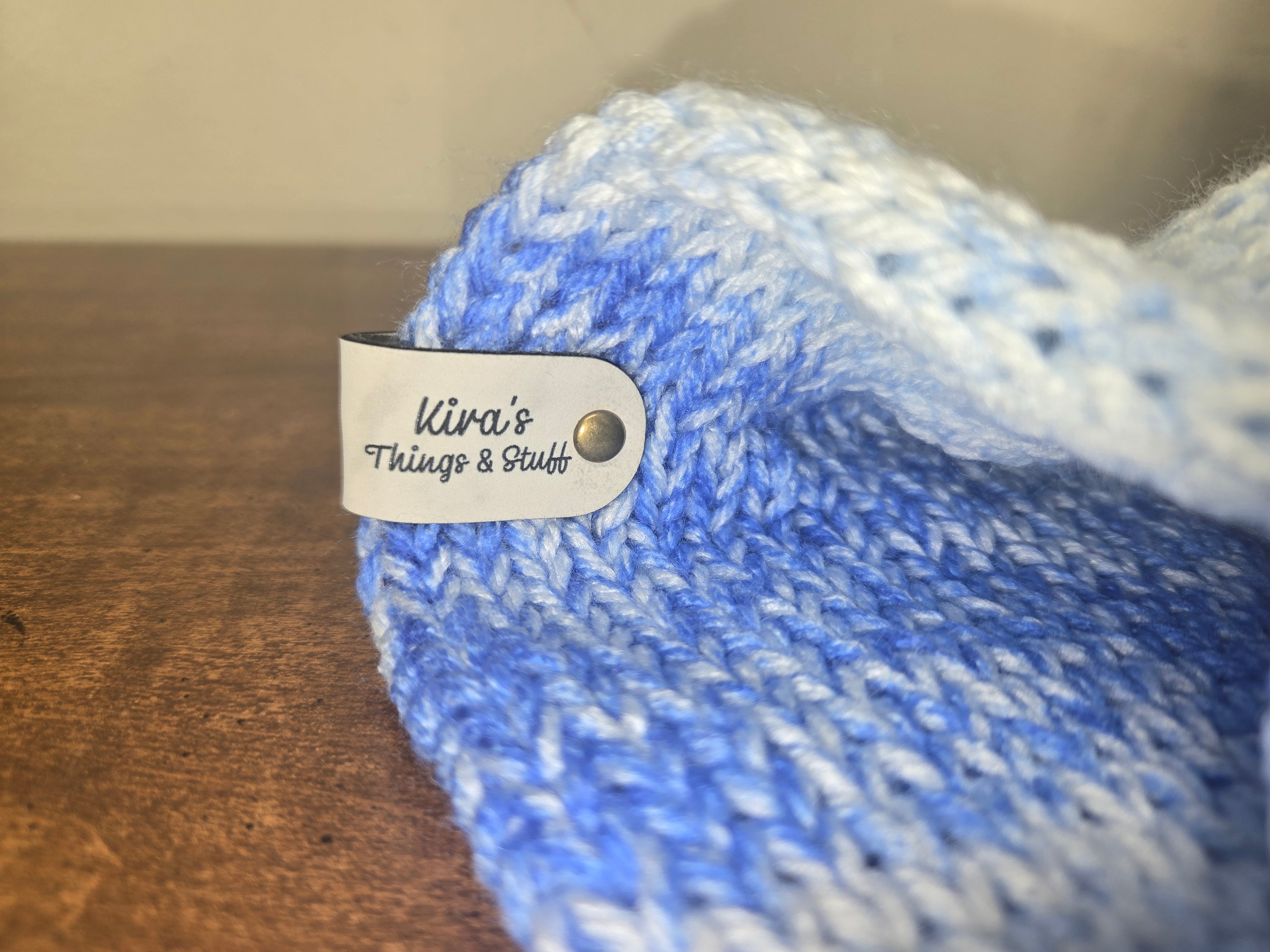 Blue Ombre Knit Headband