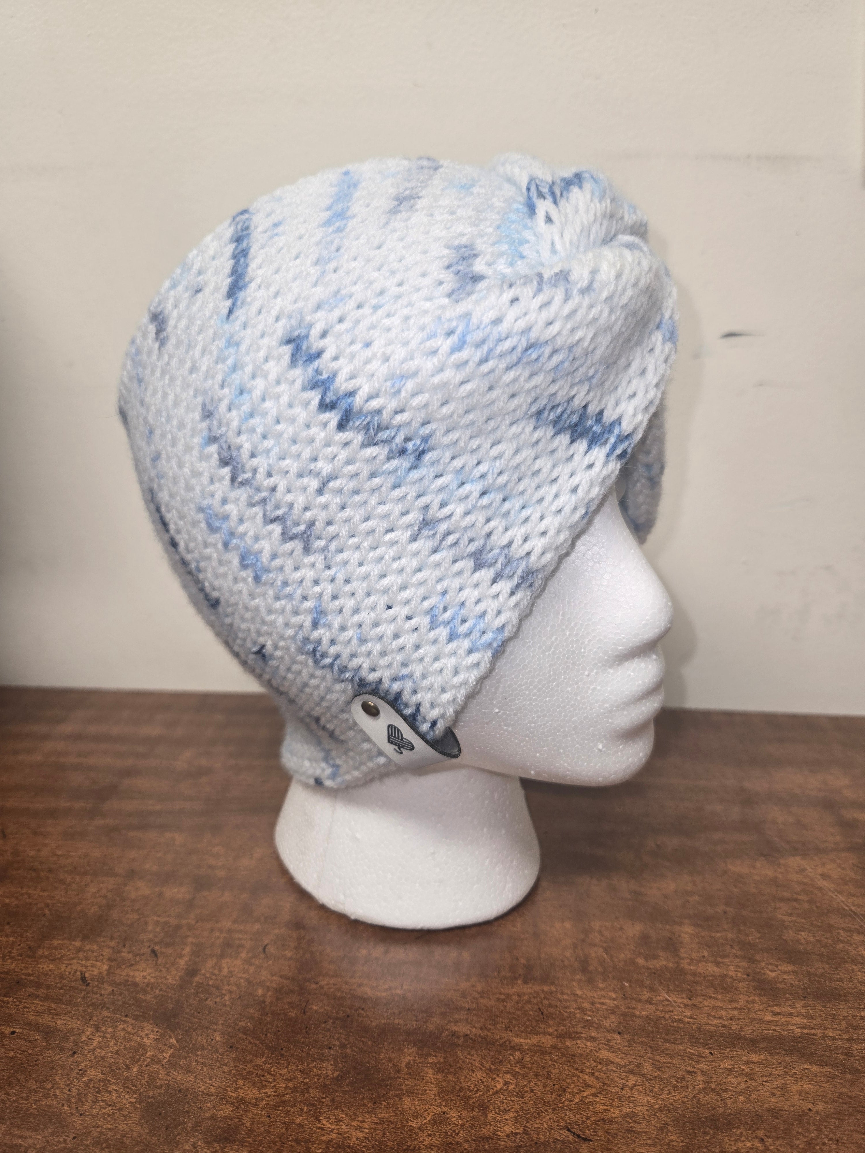 Speckle Blue Knit Headband
