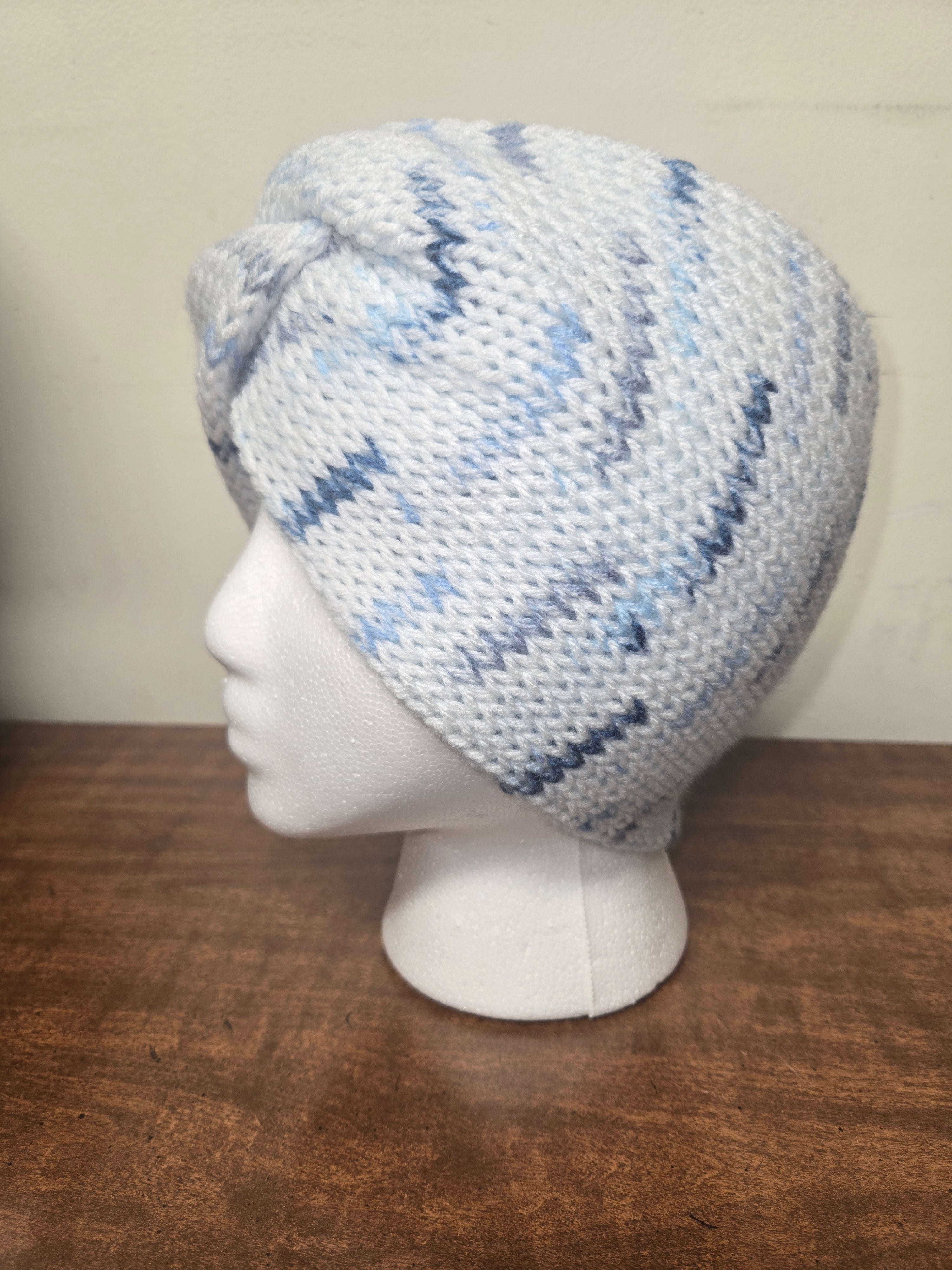 Speckle Blue Knit Headband