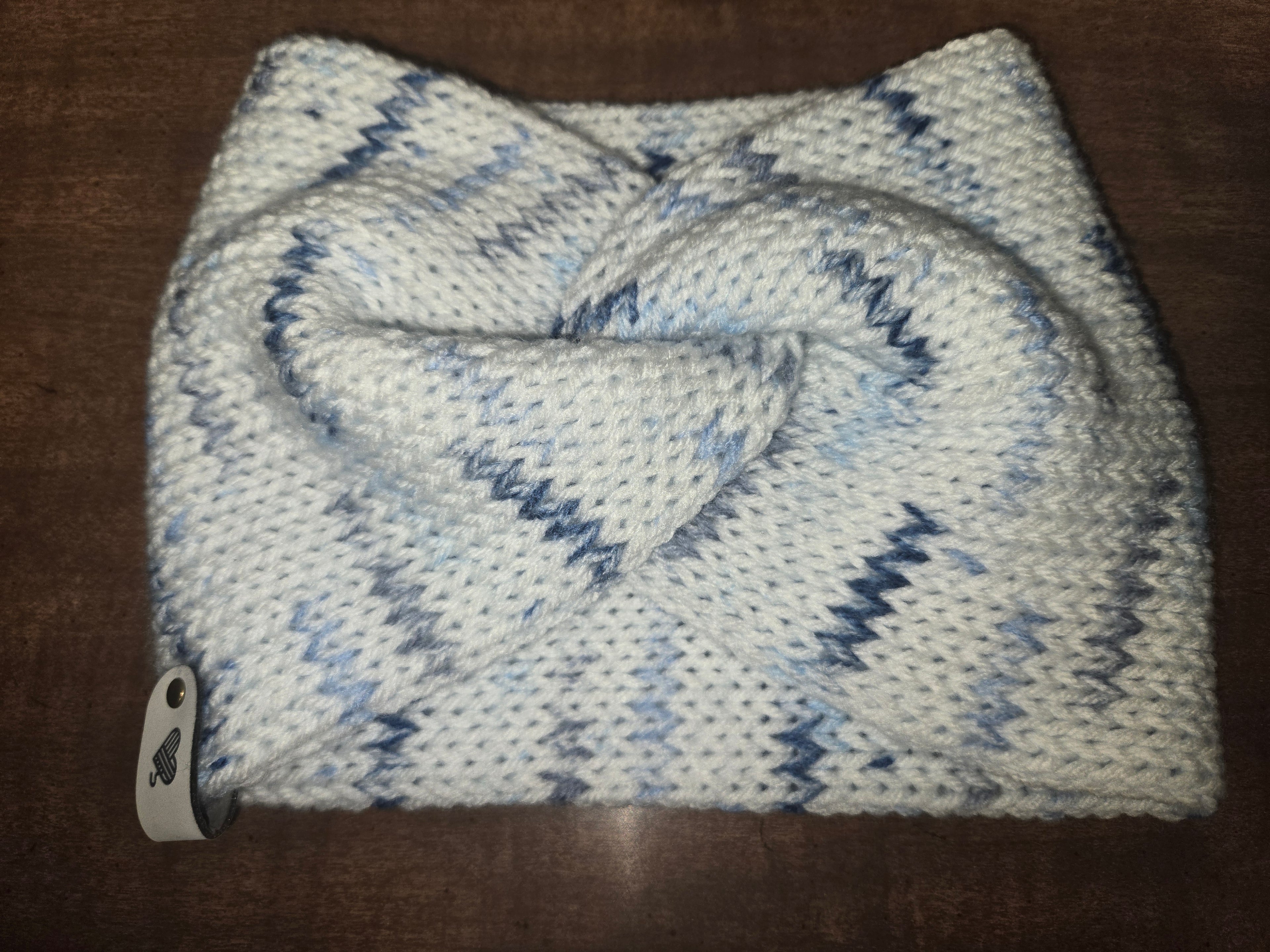 Speckle Blue Knit Headband