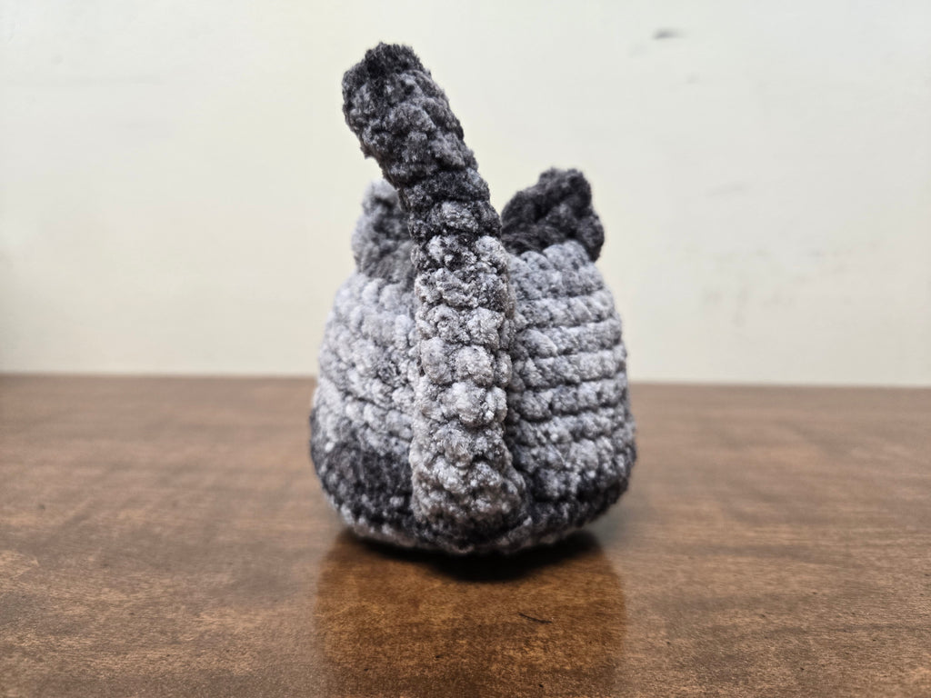Small Grey Chonky Cat Plushy