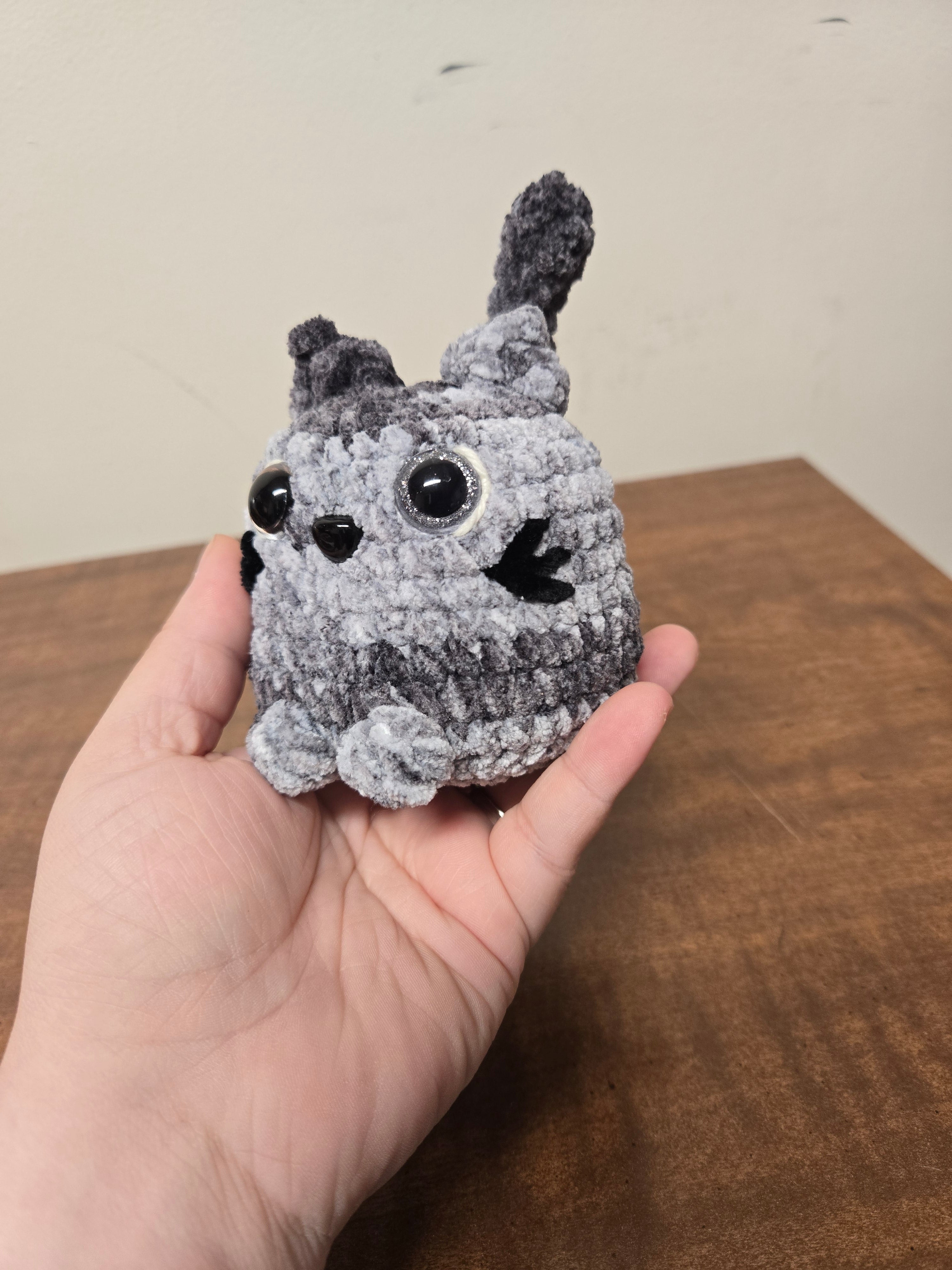 Small Grey Chonky Cat Plushy