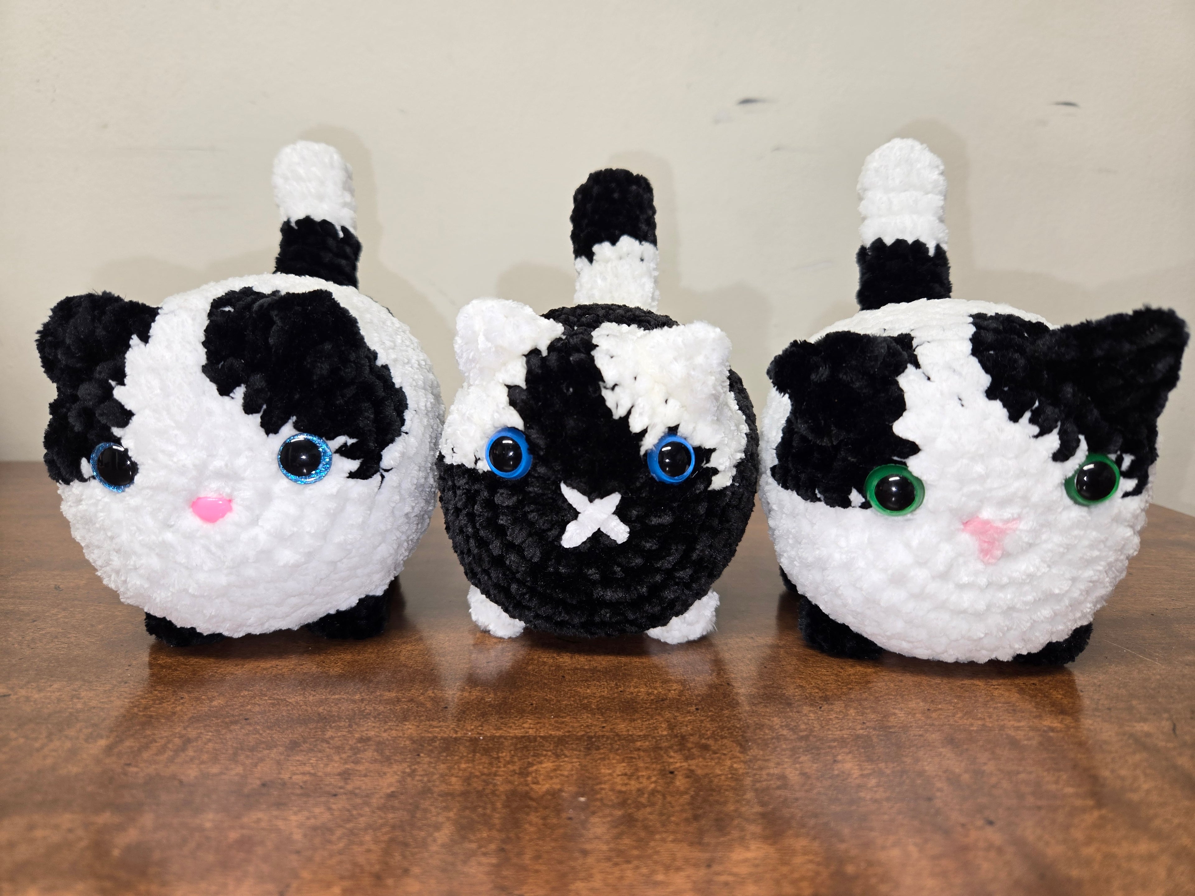 Small Color Patch Loaf Cat Plushy