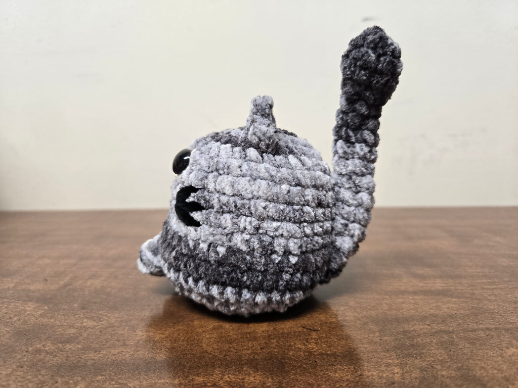 Small Grey Chonky Cat Plushy