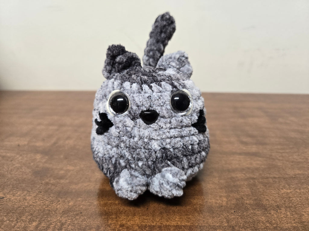 Small Grey Chonky Cat Plushy