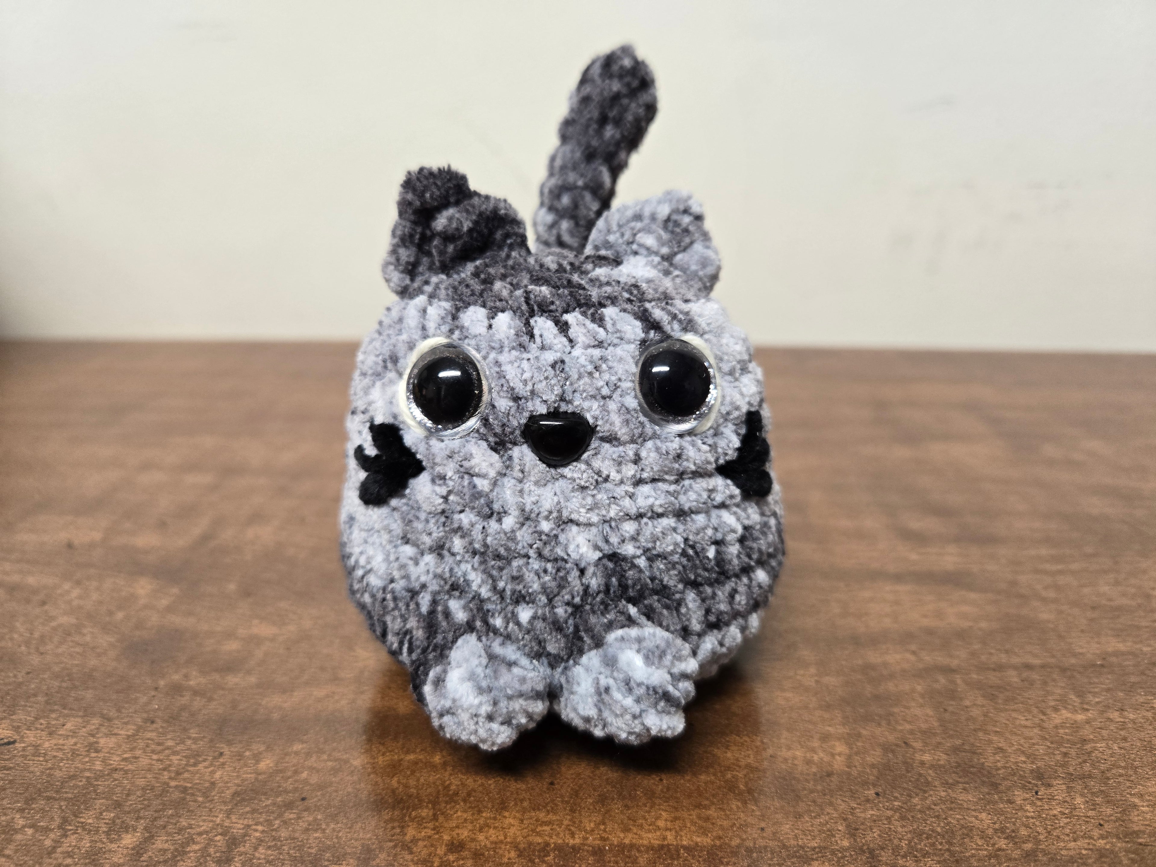 Small Grey Chonky Cat Plushy